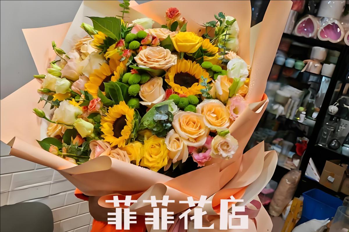 买玫瑰朵朵新鲜,代客户送花上门新老客户都满意